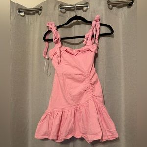 pink mini dress